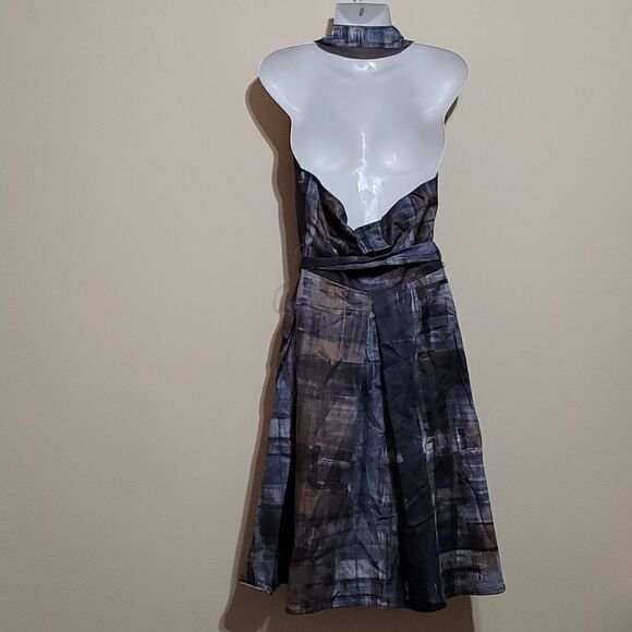 Fashion Star Gray Multicolored Dress Sz 6 - Picture 2 of 7